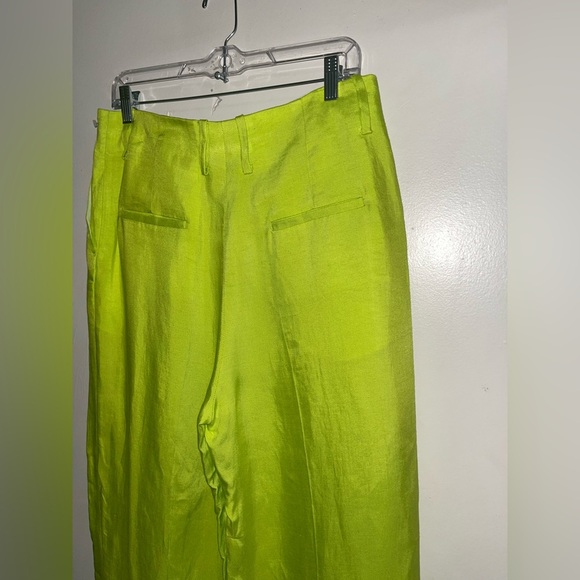 Sandro Paris Deauville Pleat Wide Leg High Waist Pants - Picture 6 of 12